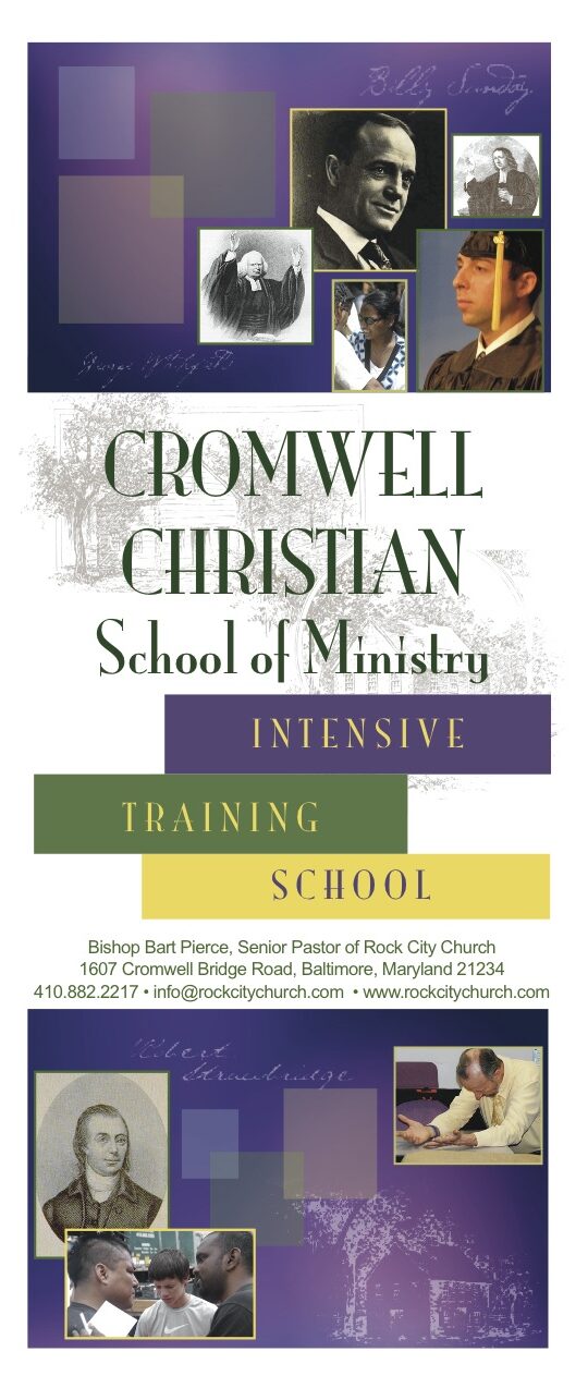 Cromwell Christian School of Ministry CCSM Intensive Training School ITS in Baltimore, Maryland Brochure